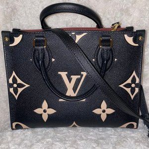 ONTHEGO Tote Bicolor Monogram Empreinte PM